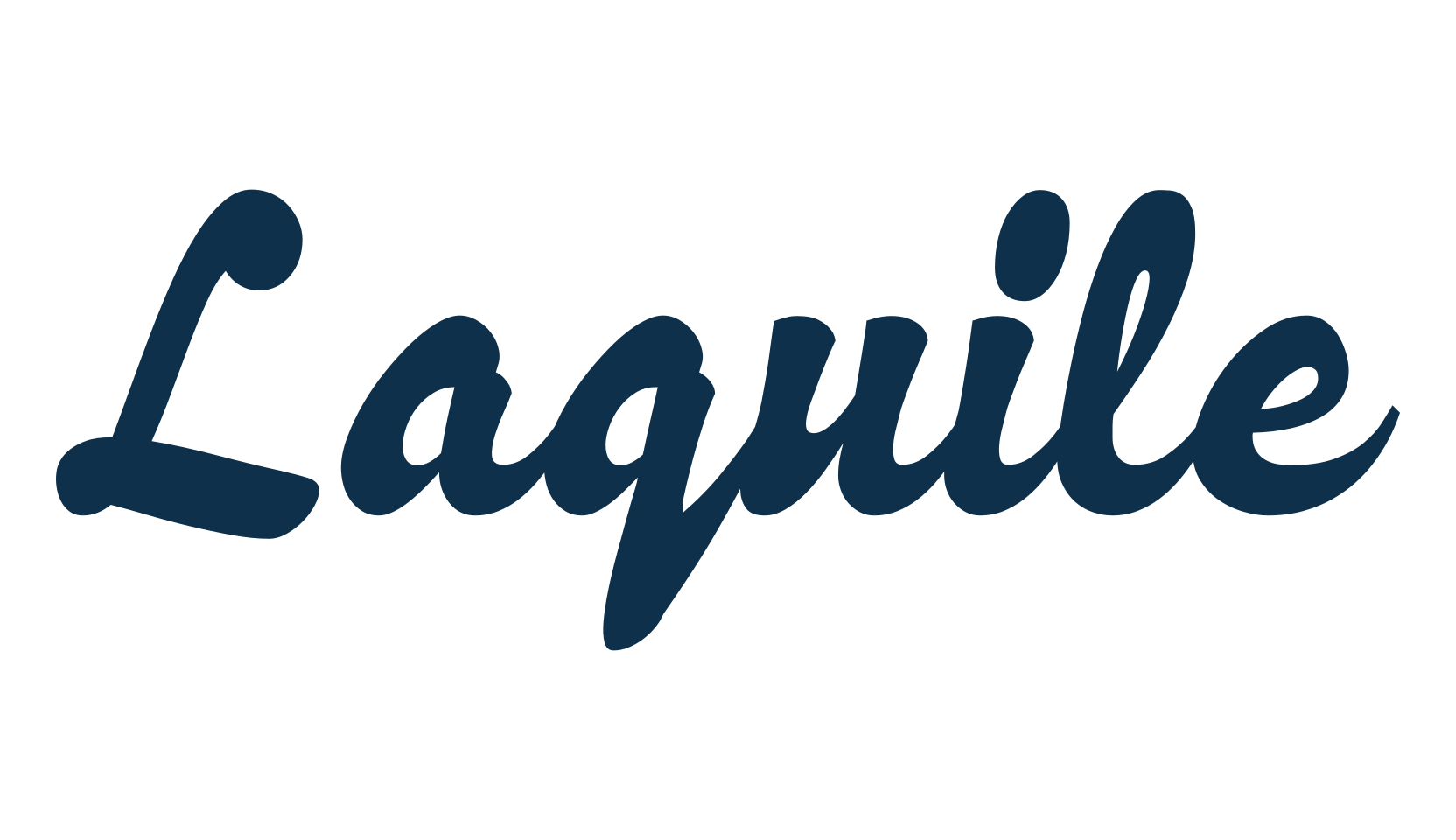 Laquile, various font preview