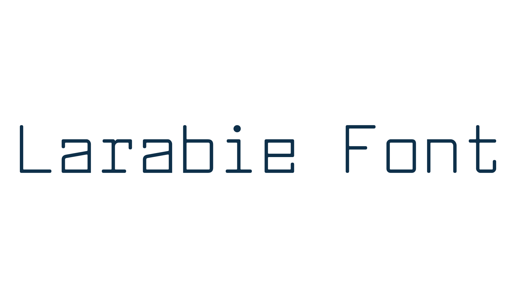 Larabie Font, fixed width font preview
