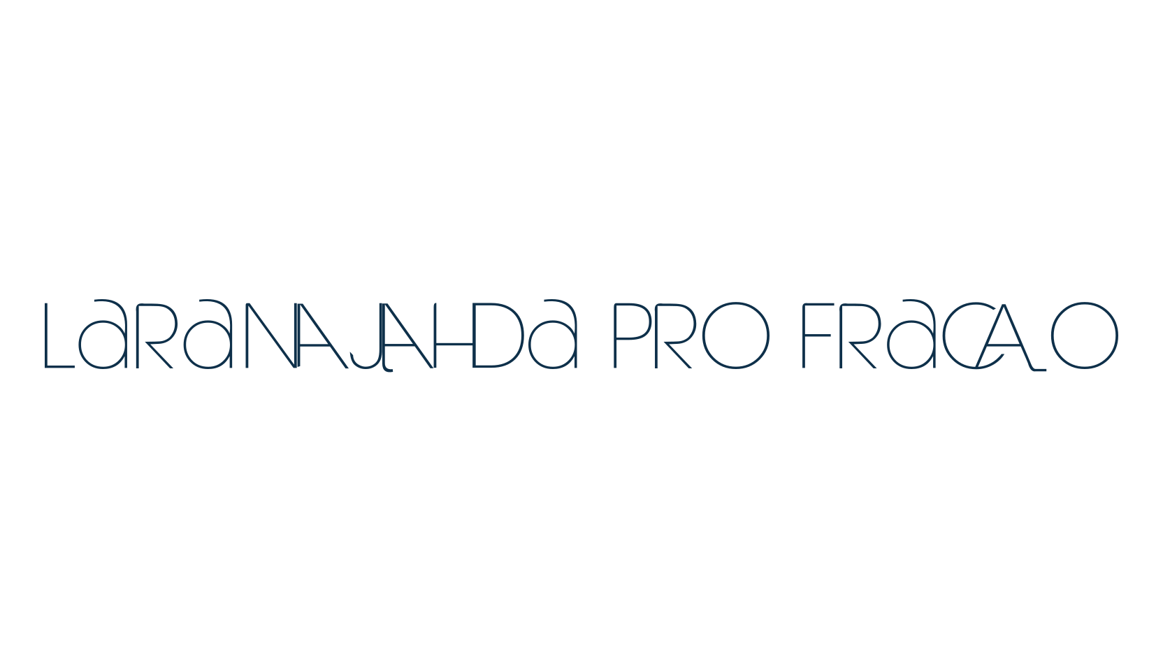 Laranjha Pro Fraco, fancy various basic font preview