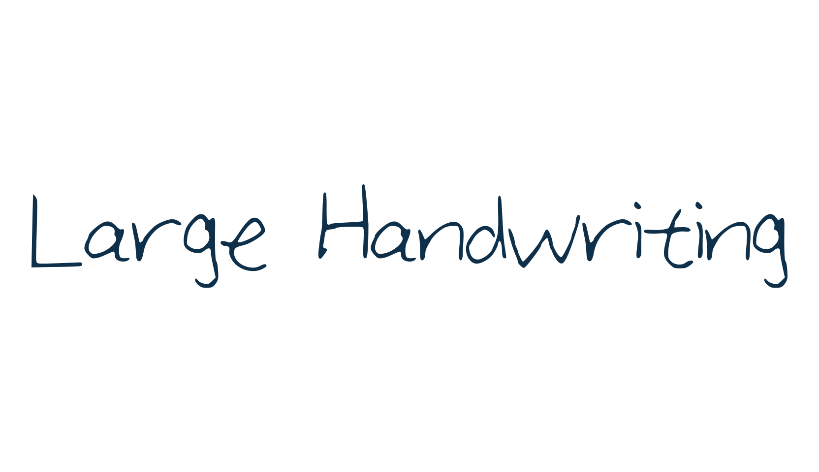 Large Handwriting, script handwritten fancy decorative calligraphy font preview