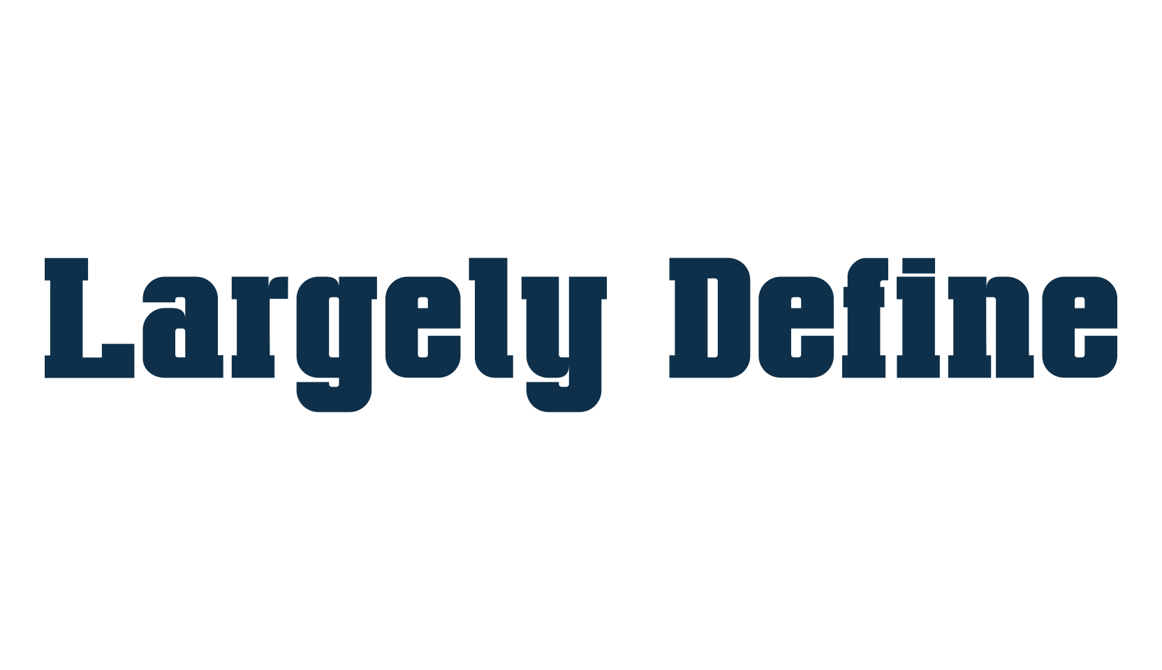 Largely Define, serif font preview