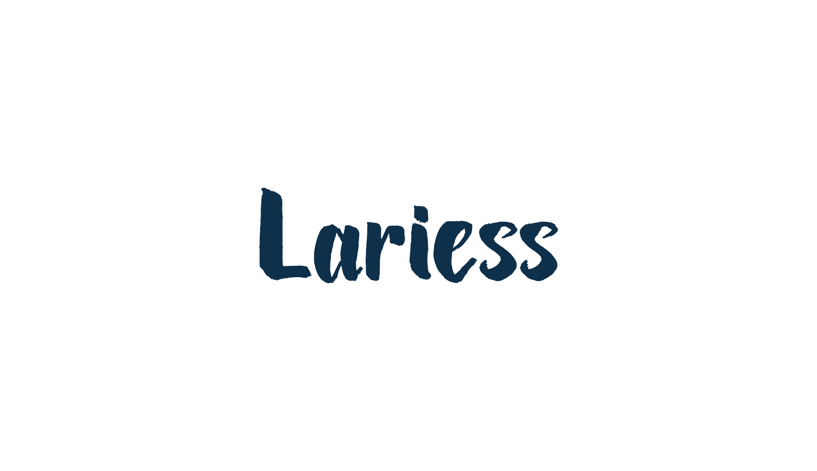 Lariess, script brush fancy decorative calligraphy font preview