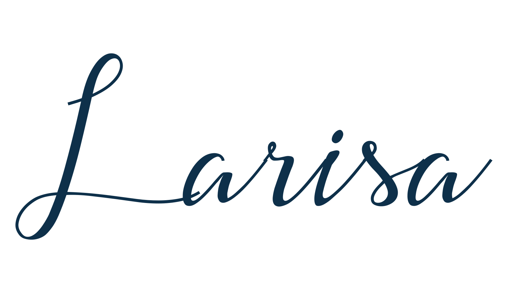 Larisa, calligraphy font preview