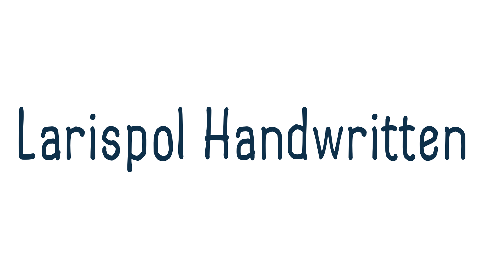 Larispol Handwritten, script handwritten fancy decorative calligraphy font preview