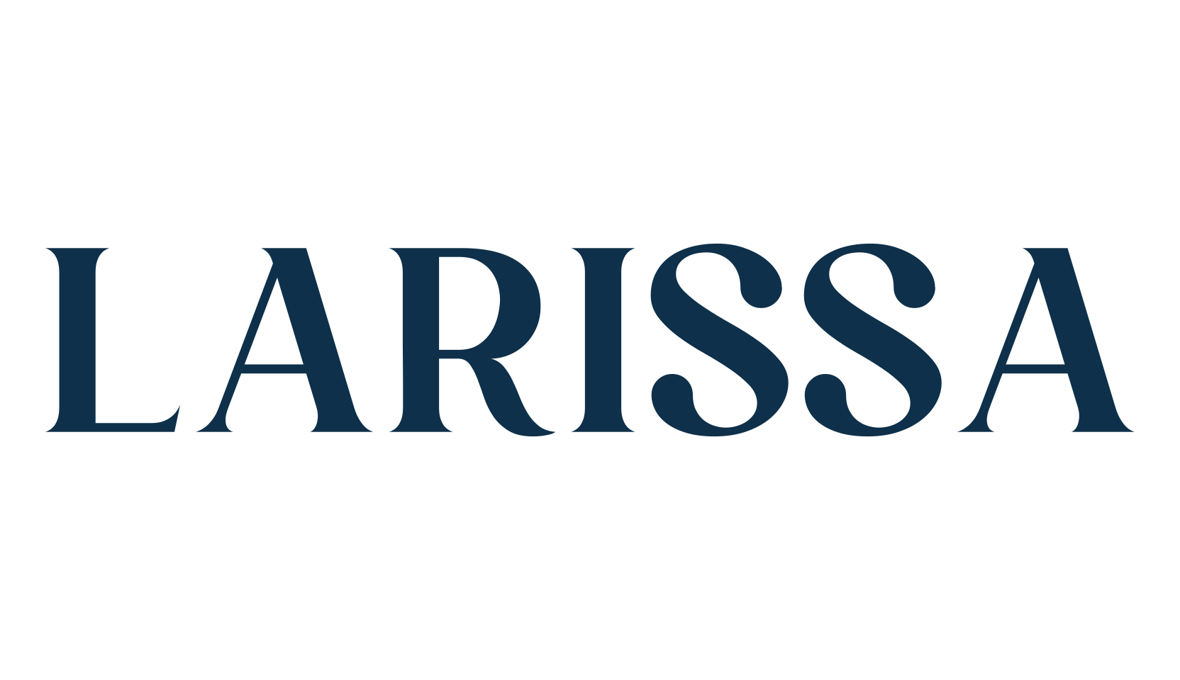 Larissa, serif font preview