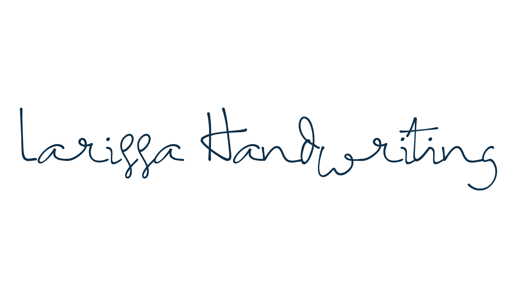 Larissa Handwriting, handwriting font preview