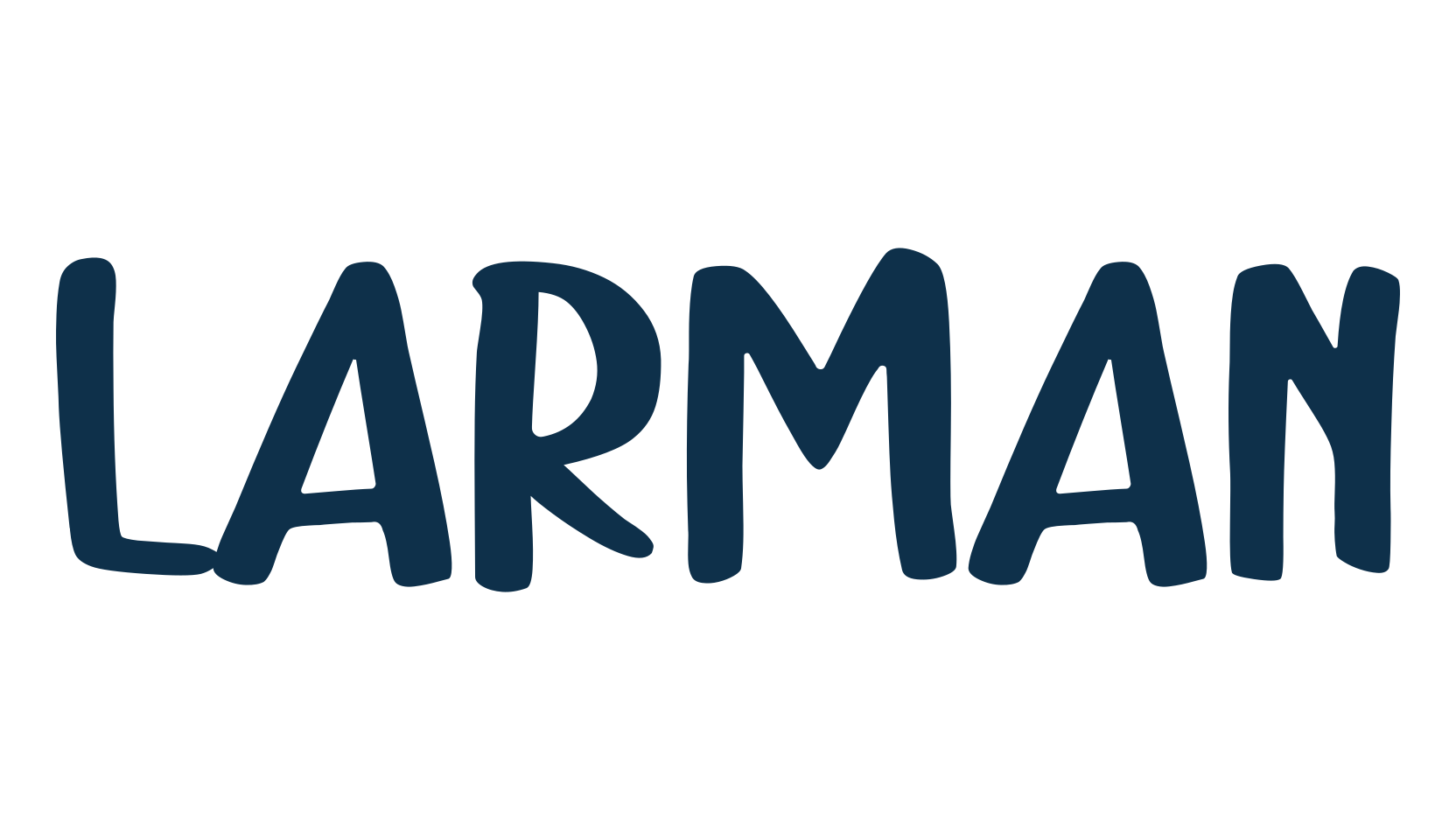 Larman, handwriting font preview