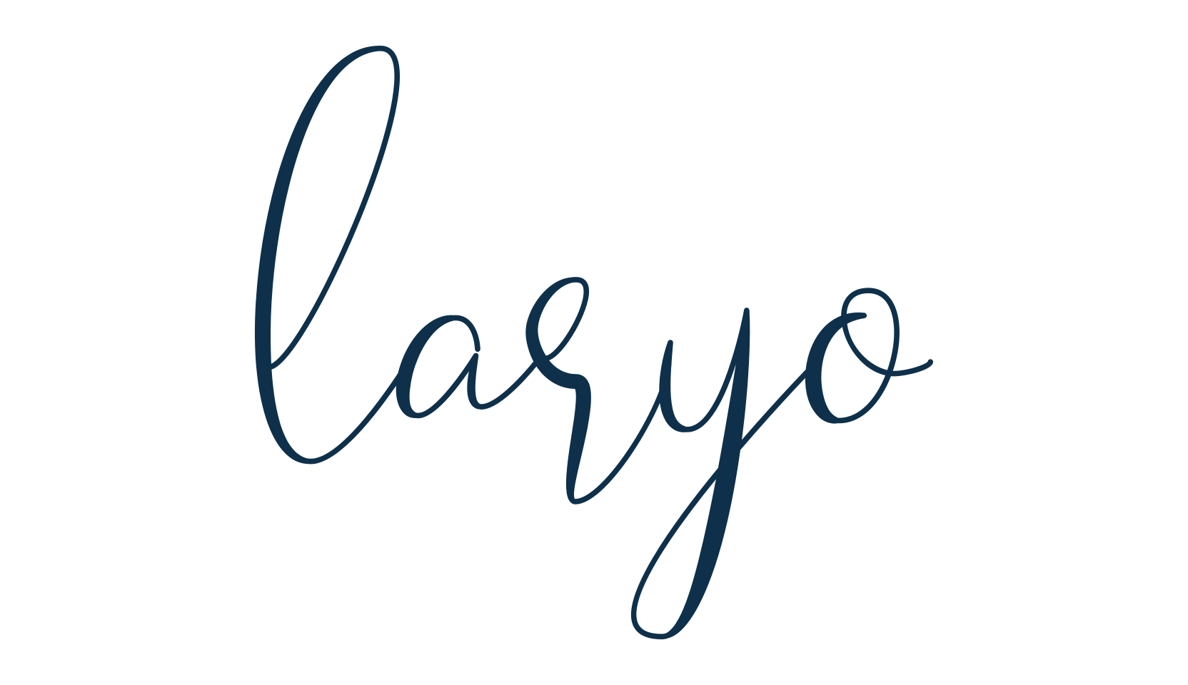 Laryo, script calligraphy fancy decorative font preview