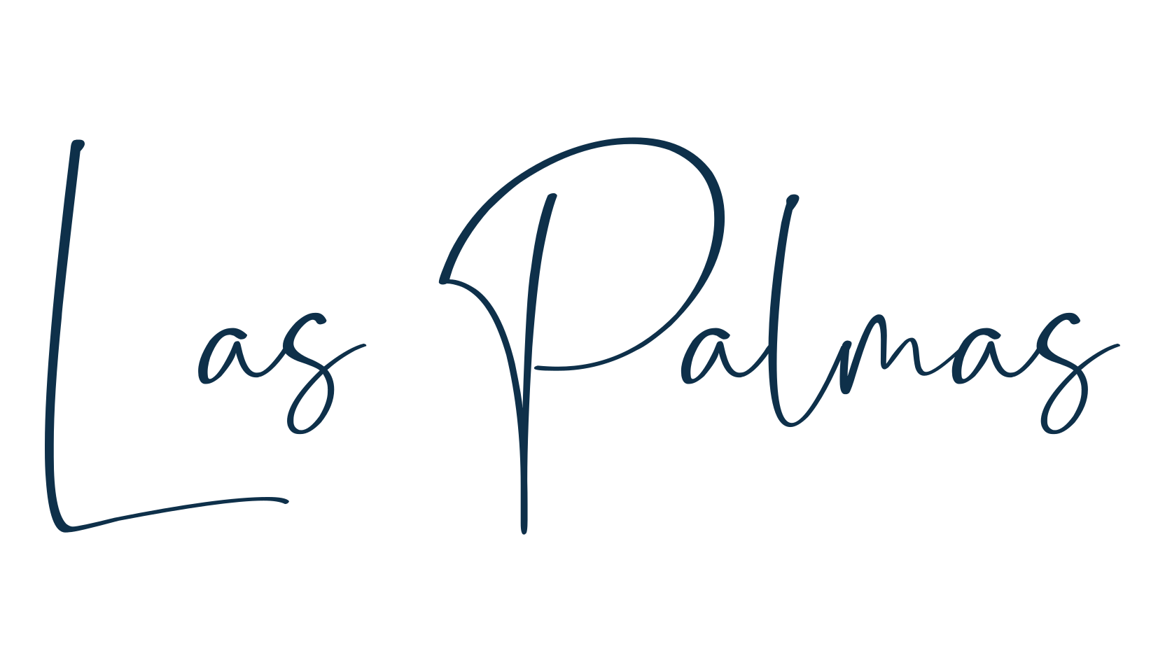 Las Palmas, script handwritten fancy decorative calligraphy font preview
