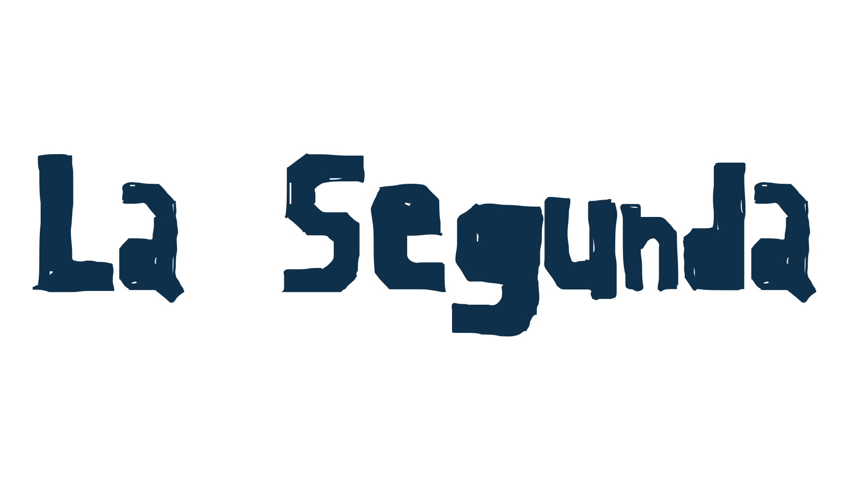 La Segunda, fancy eroded decorative font preview