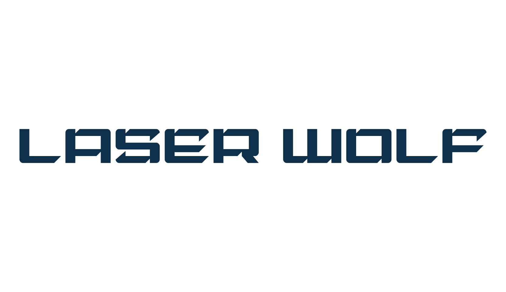 Laser Wolf, techno sci-fi font preview