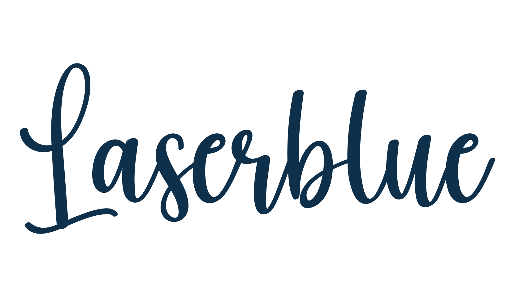Laserblue, fancy decorative font preview