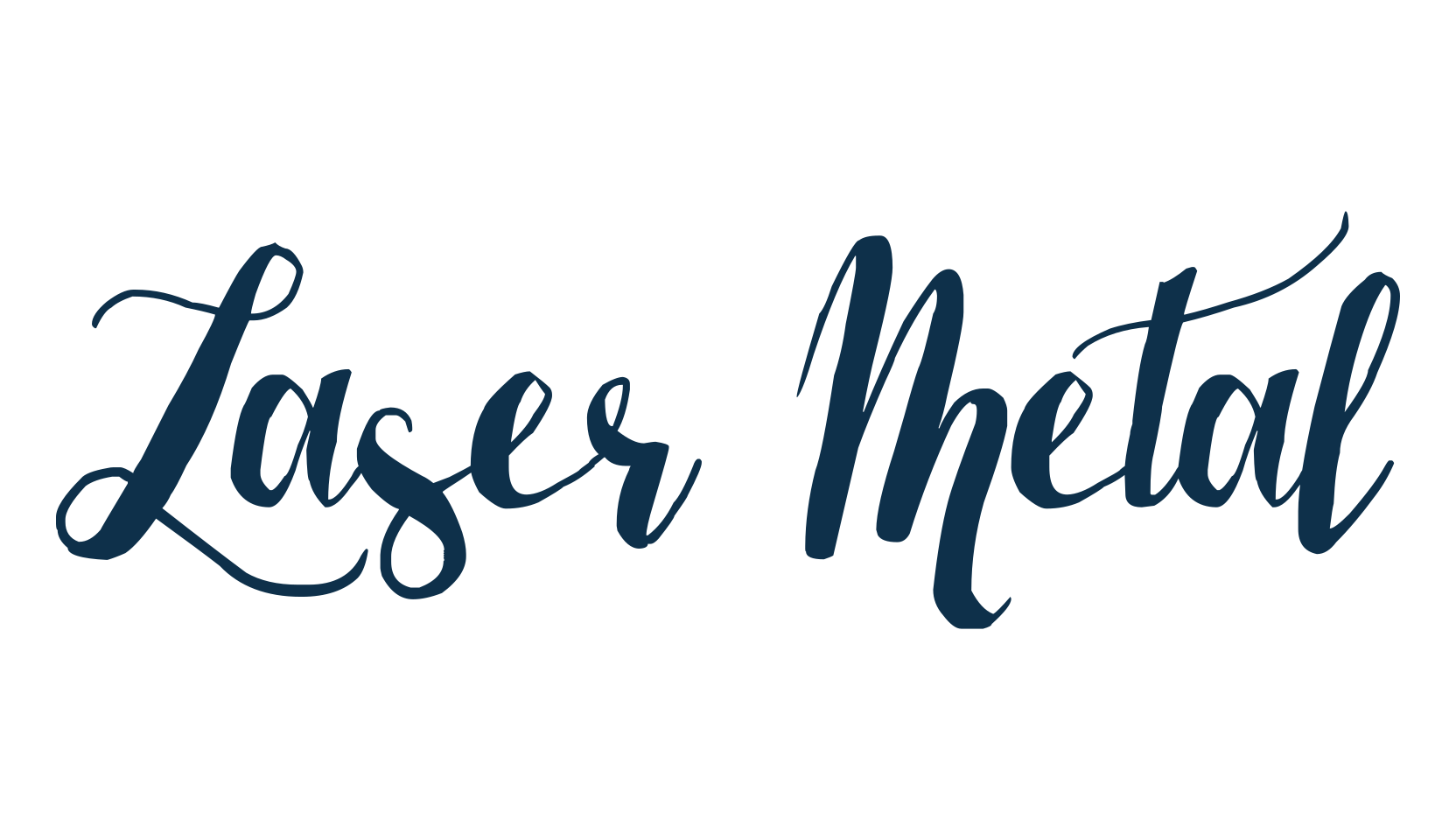 Laser Metal, various font preview
