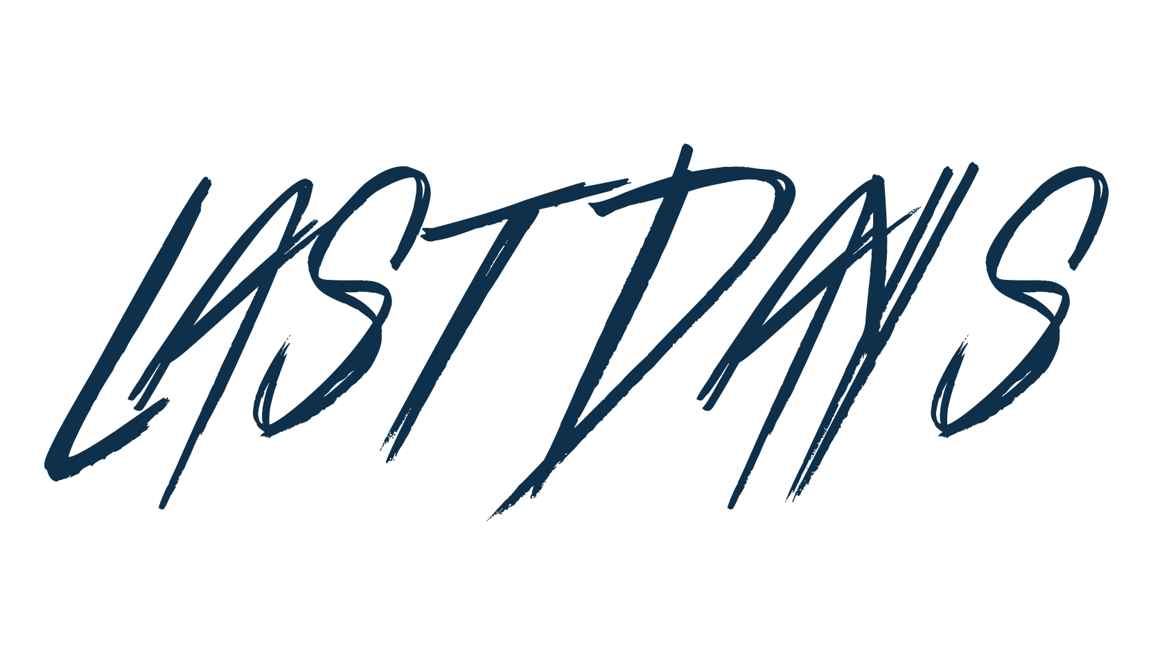 Last Days, script trash fancy decorative calligraphy font preview