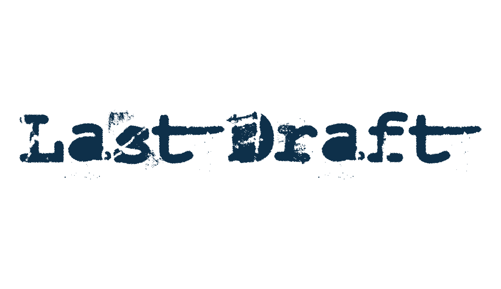 Last Draft, typewriter font preview