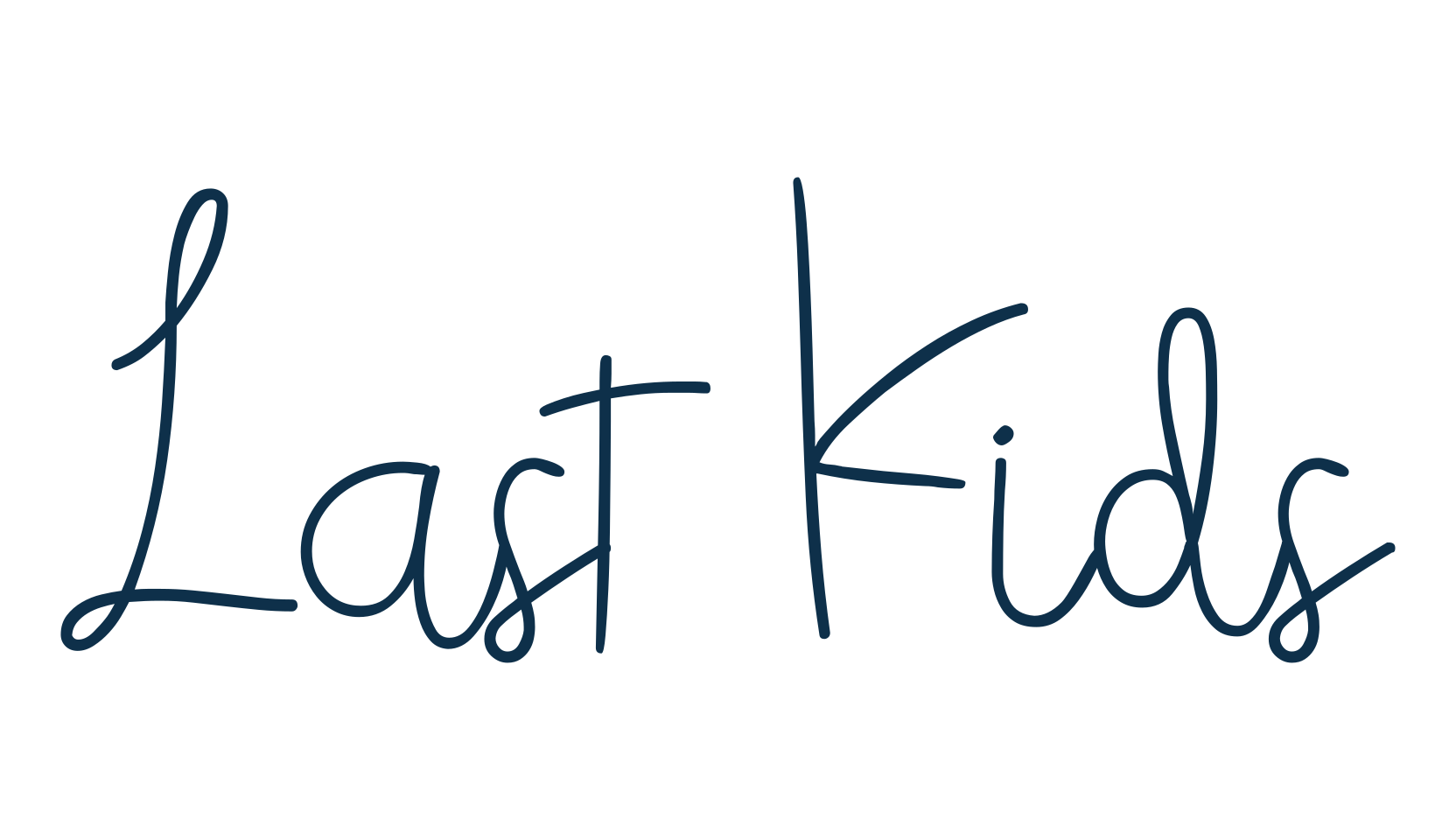 Last Kids, script handwritten fancy decorative calligraphy font preview