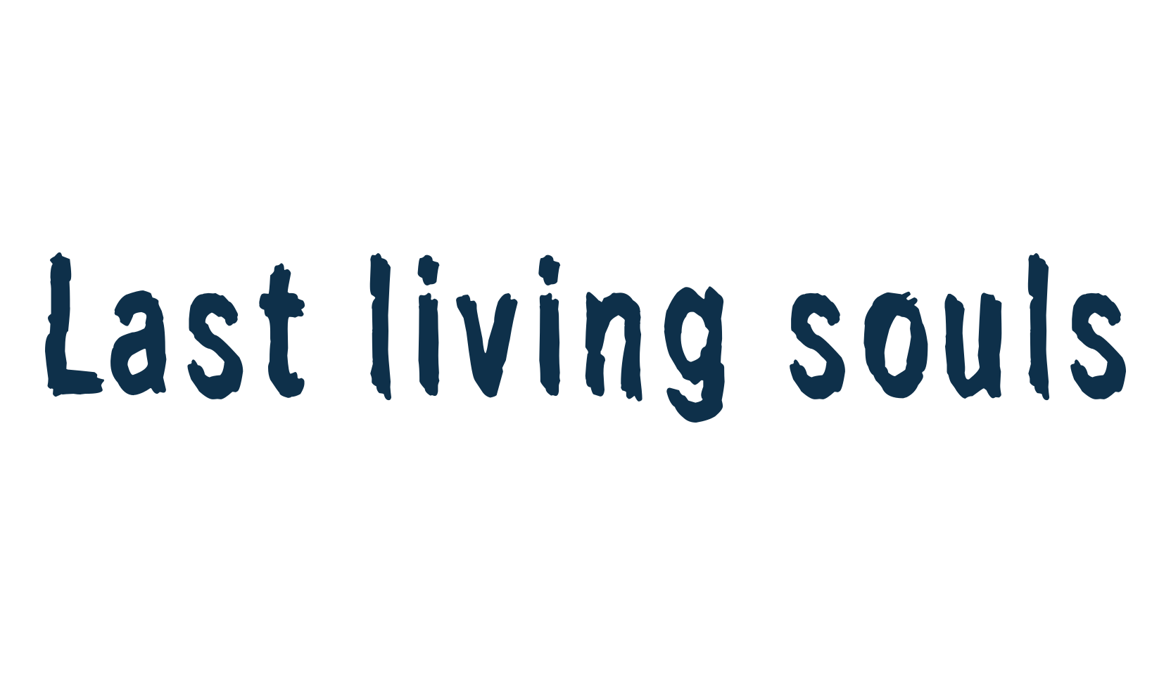 Last living souls, fancy eroded decorative font preview