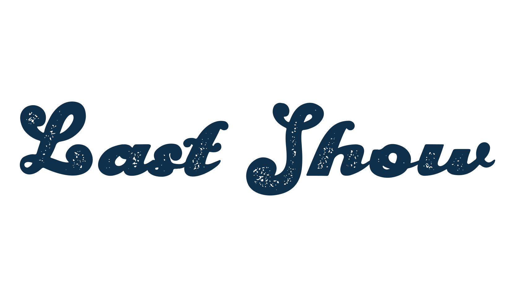 Last Show, old school font preview
