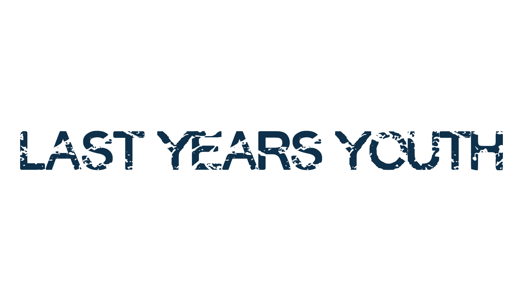 Last Years Youth, fancy eroded decorative font preview