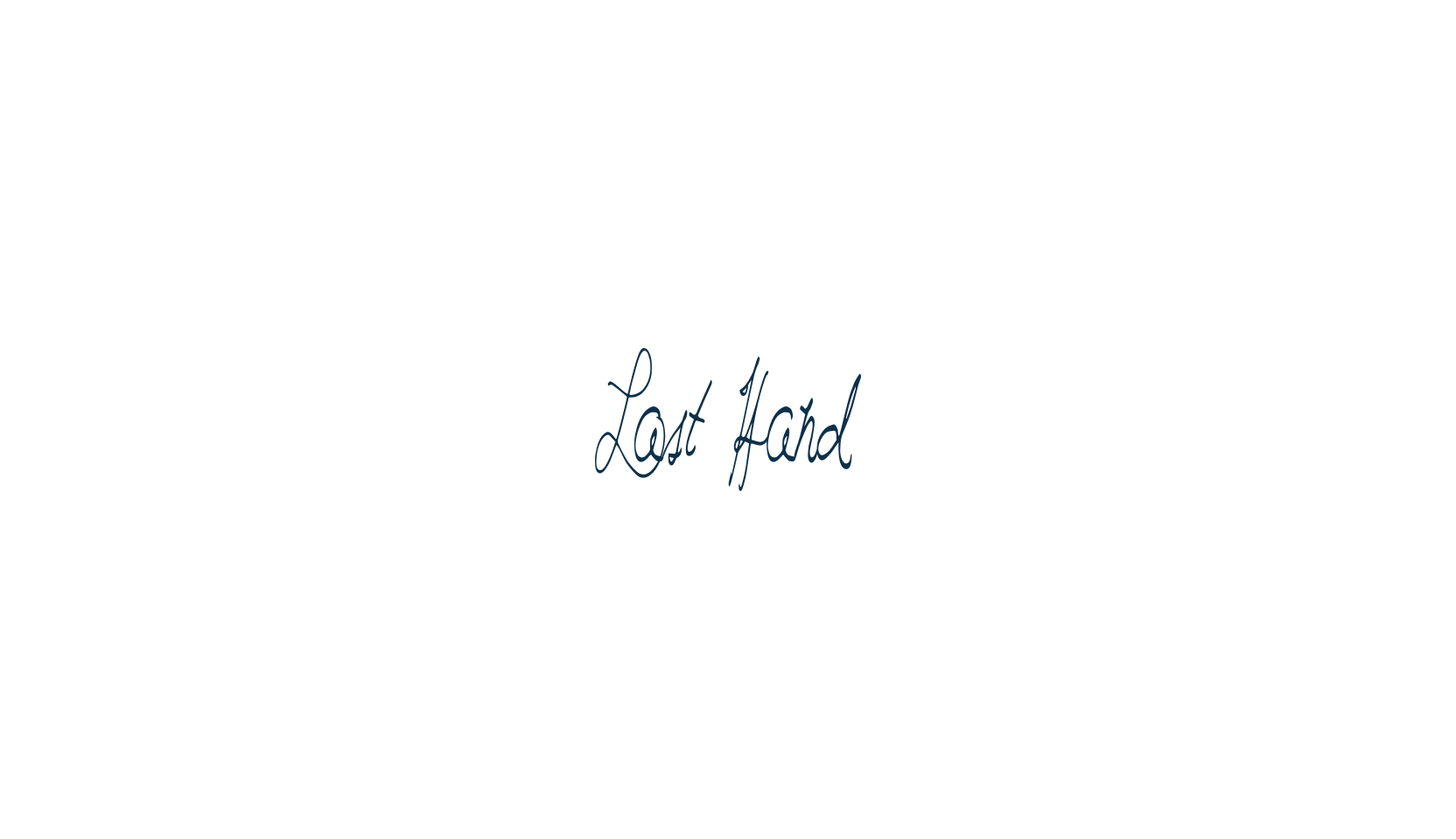 Last Hand, handwriting font preview