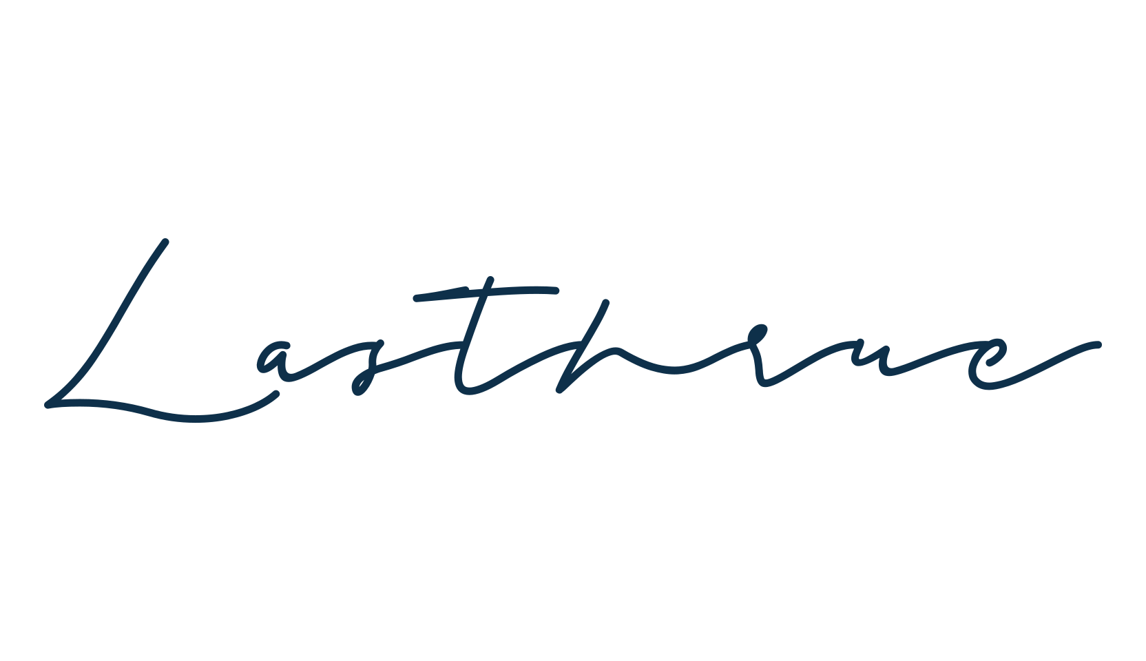 Lasthrue, handwriting font preview