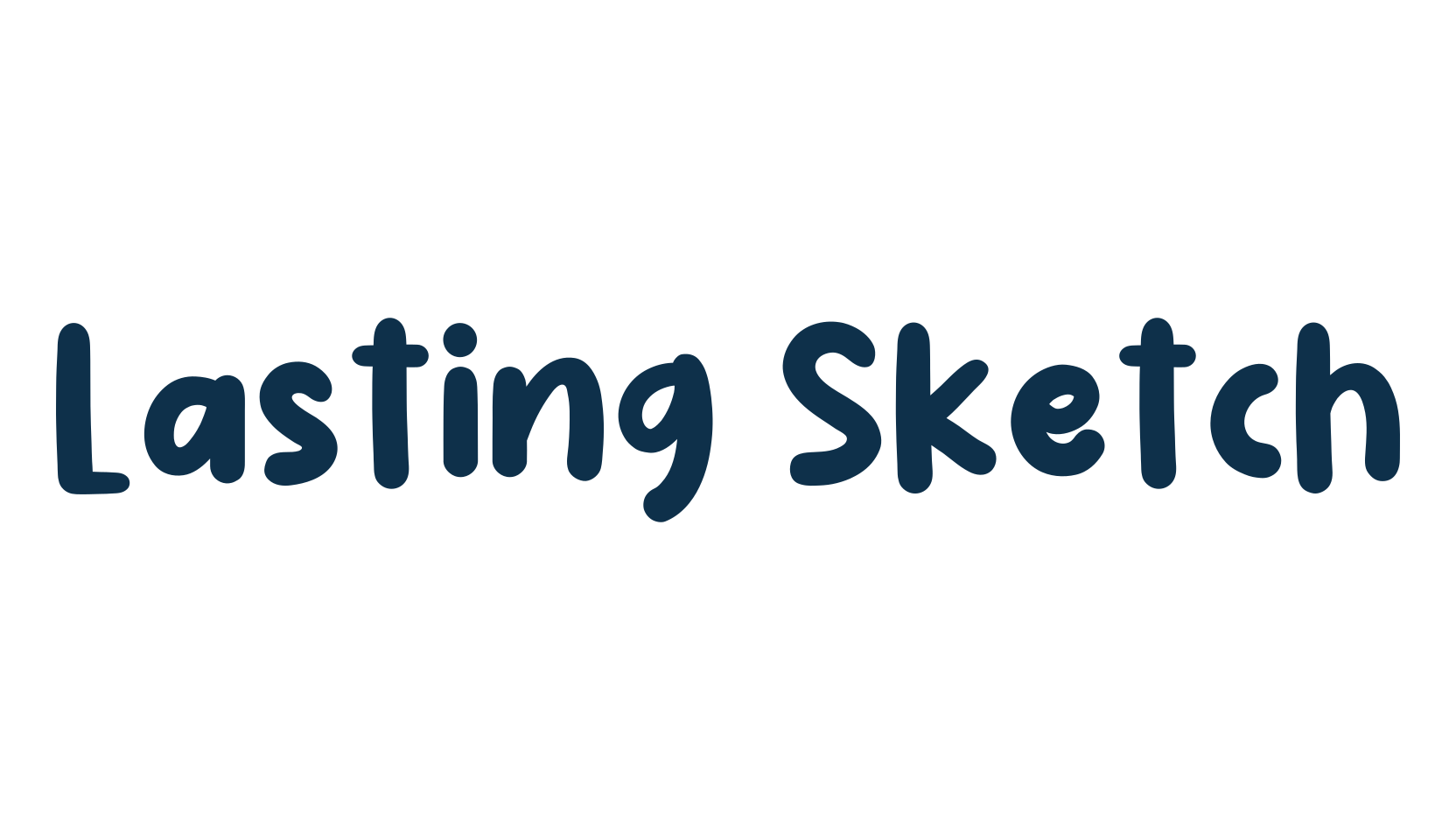 Lasting Sketch, cartoon font preview