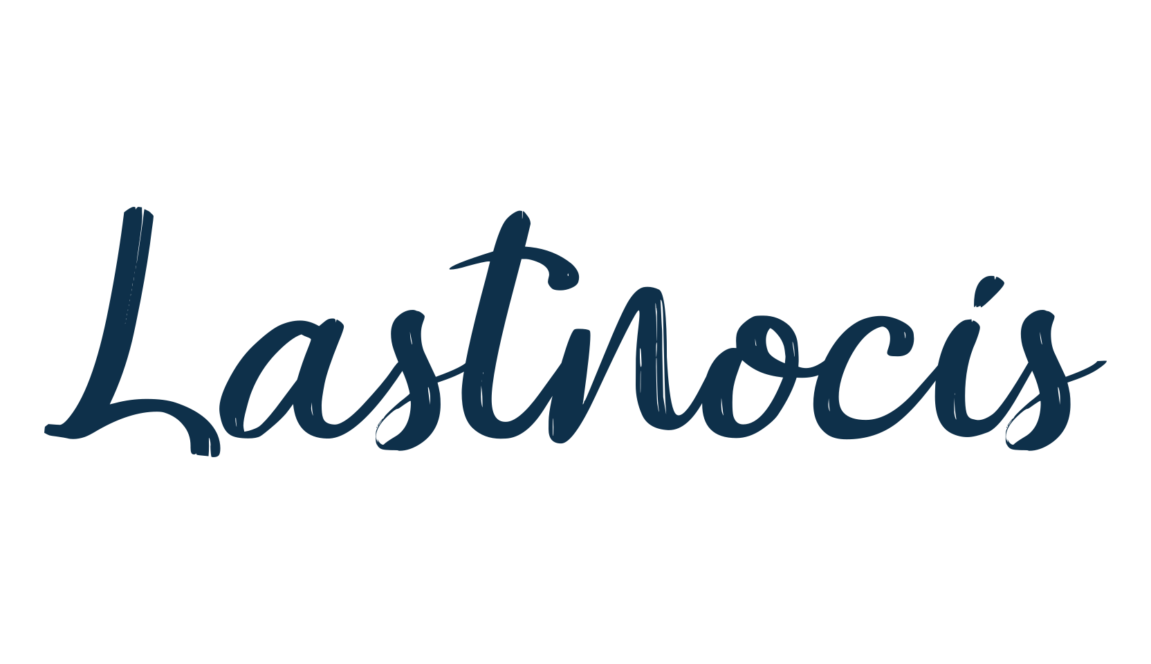 Lastnocis, brush font preview