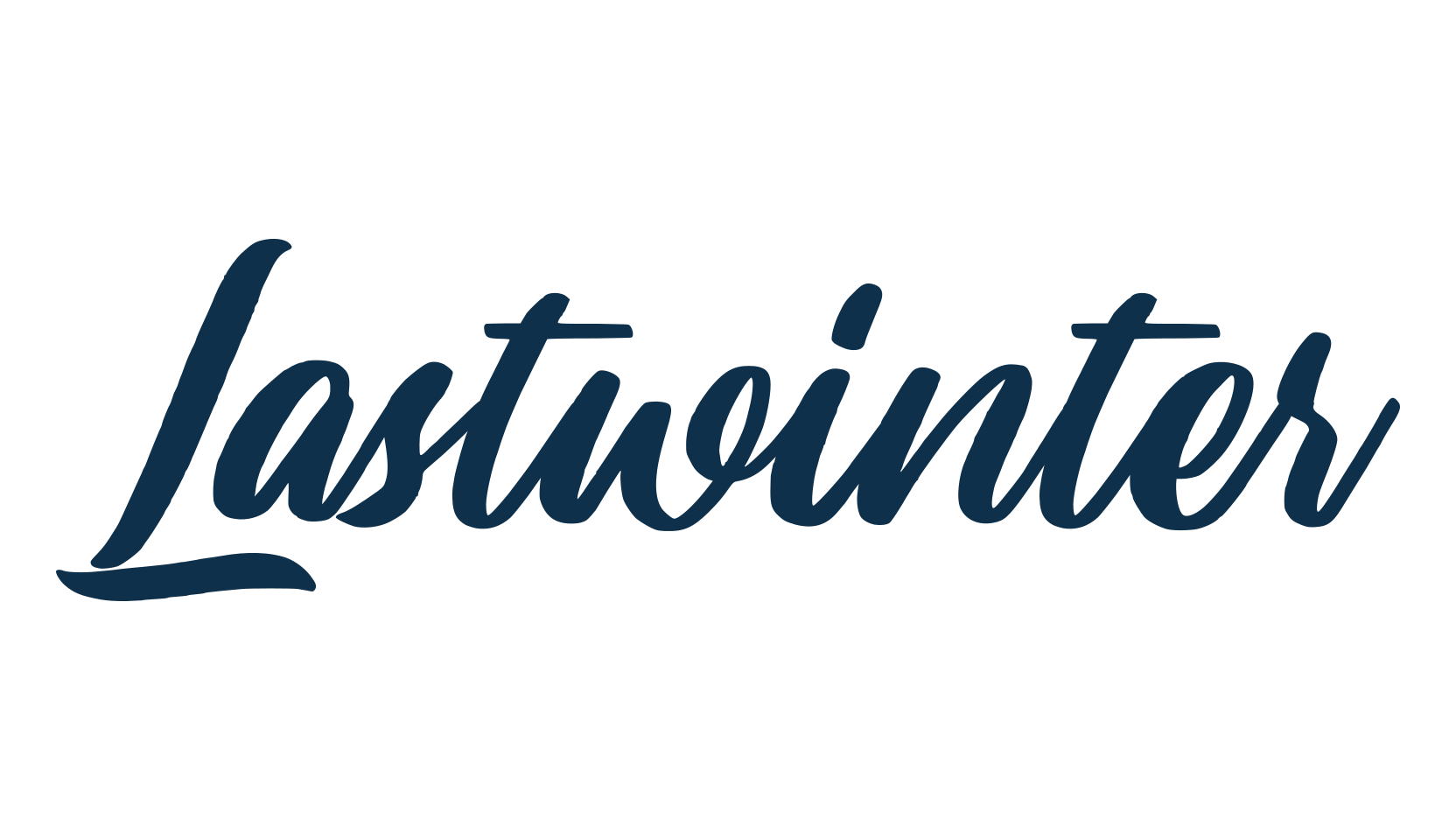 Lastwinter, calligraphy font preview