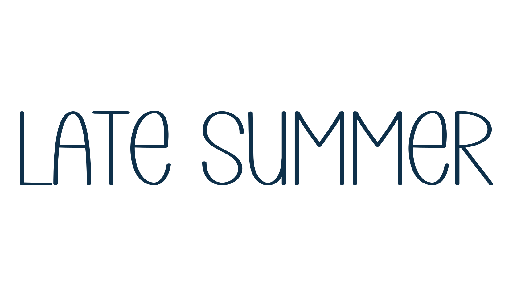 Late Summer, fancy various decorative script calligraphy font preview