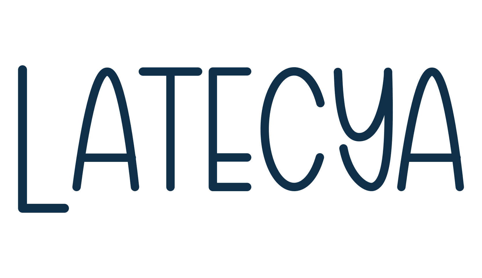Latecya, fancy decorative font preview