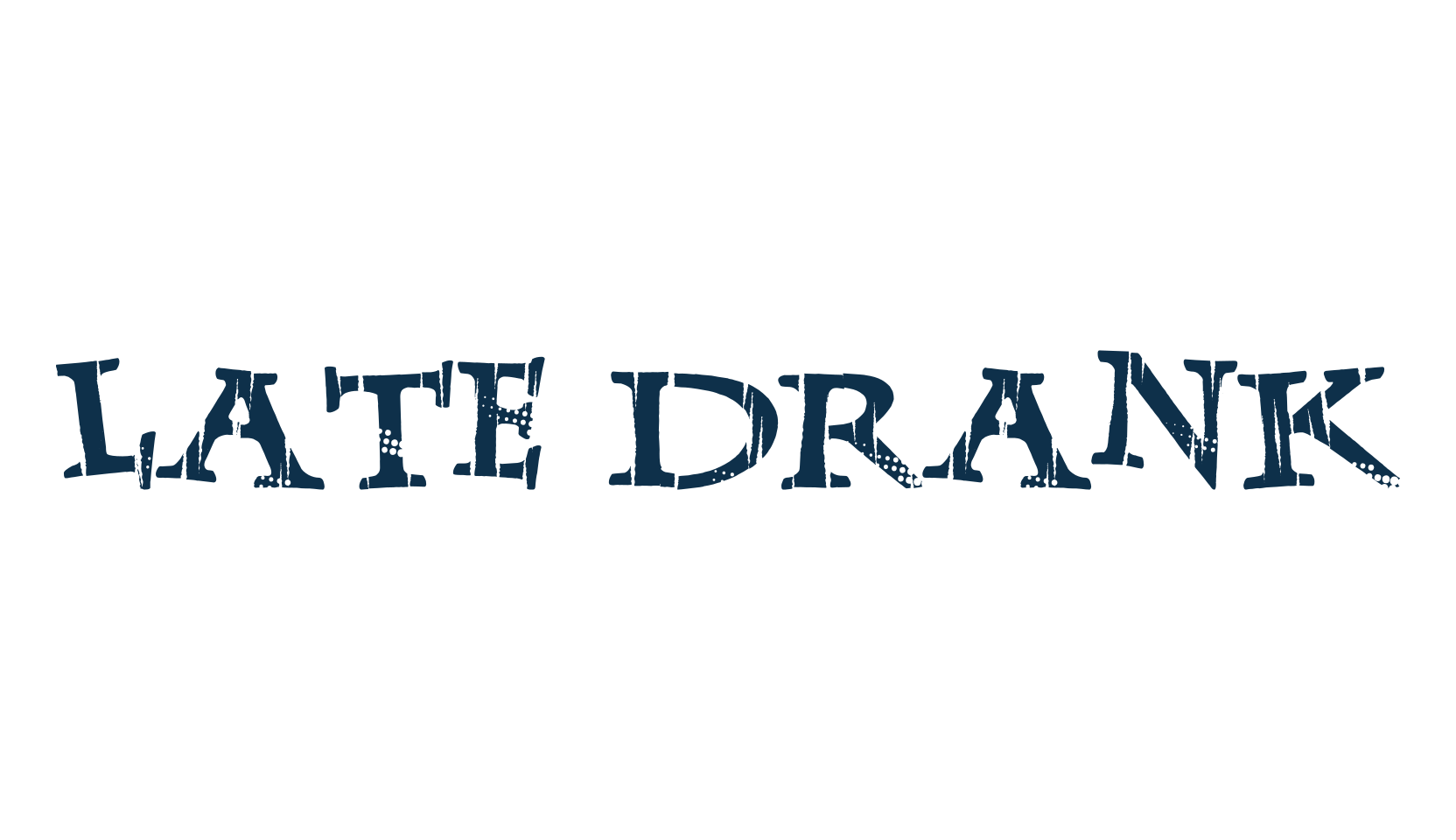 Late Drank, destroy font preview