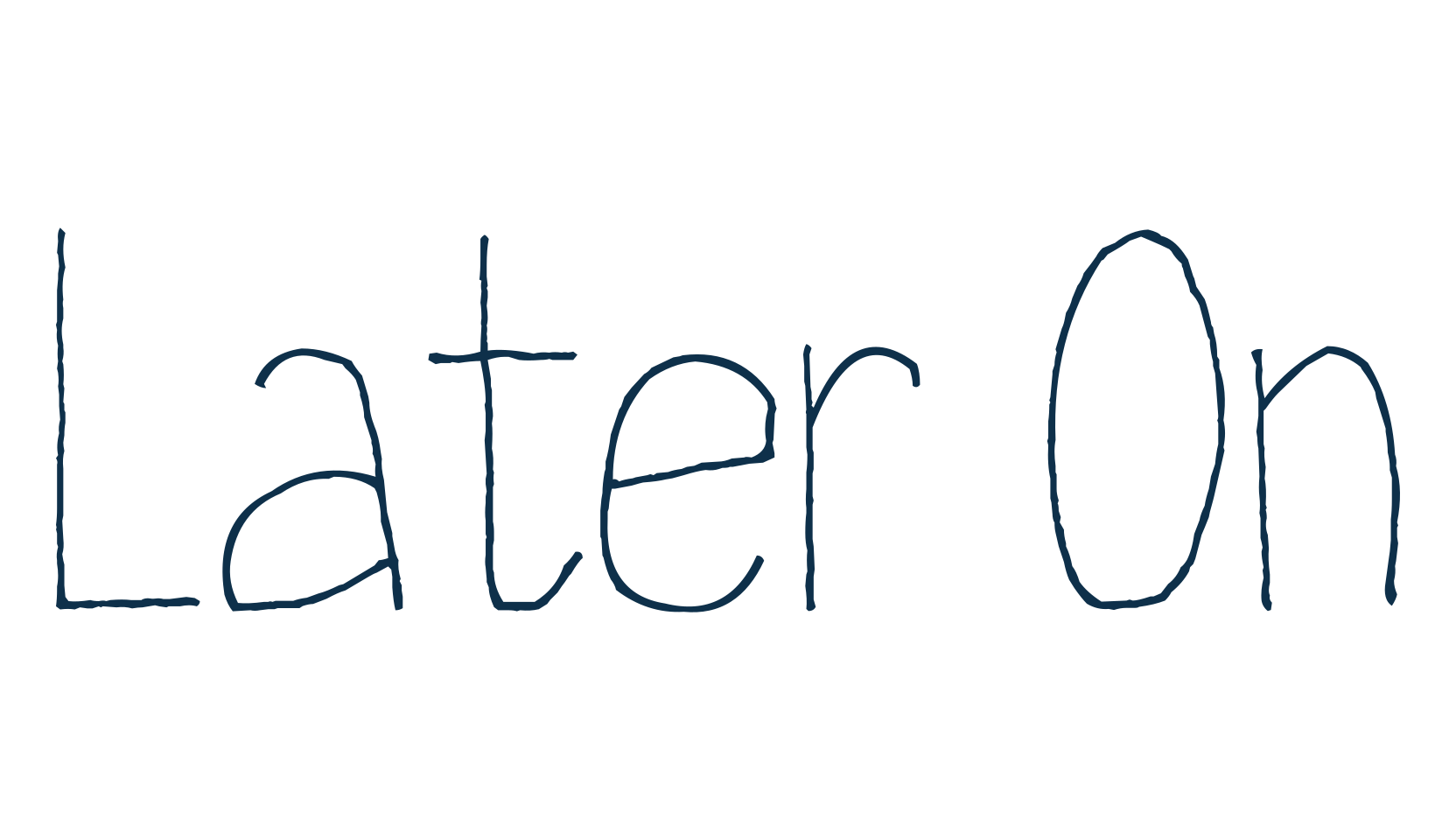 Later On, various font preview