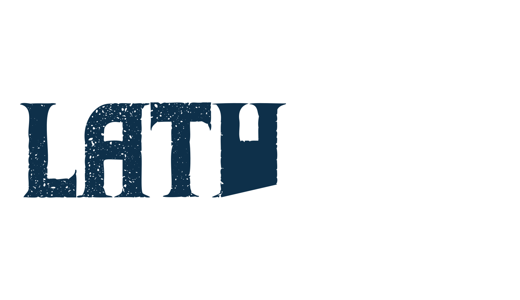 Lathena, modern font preview