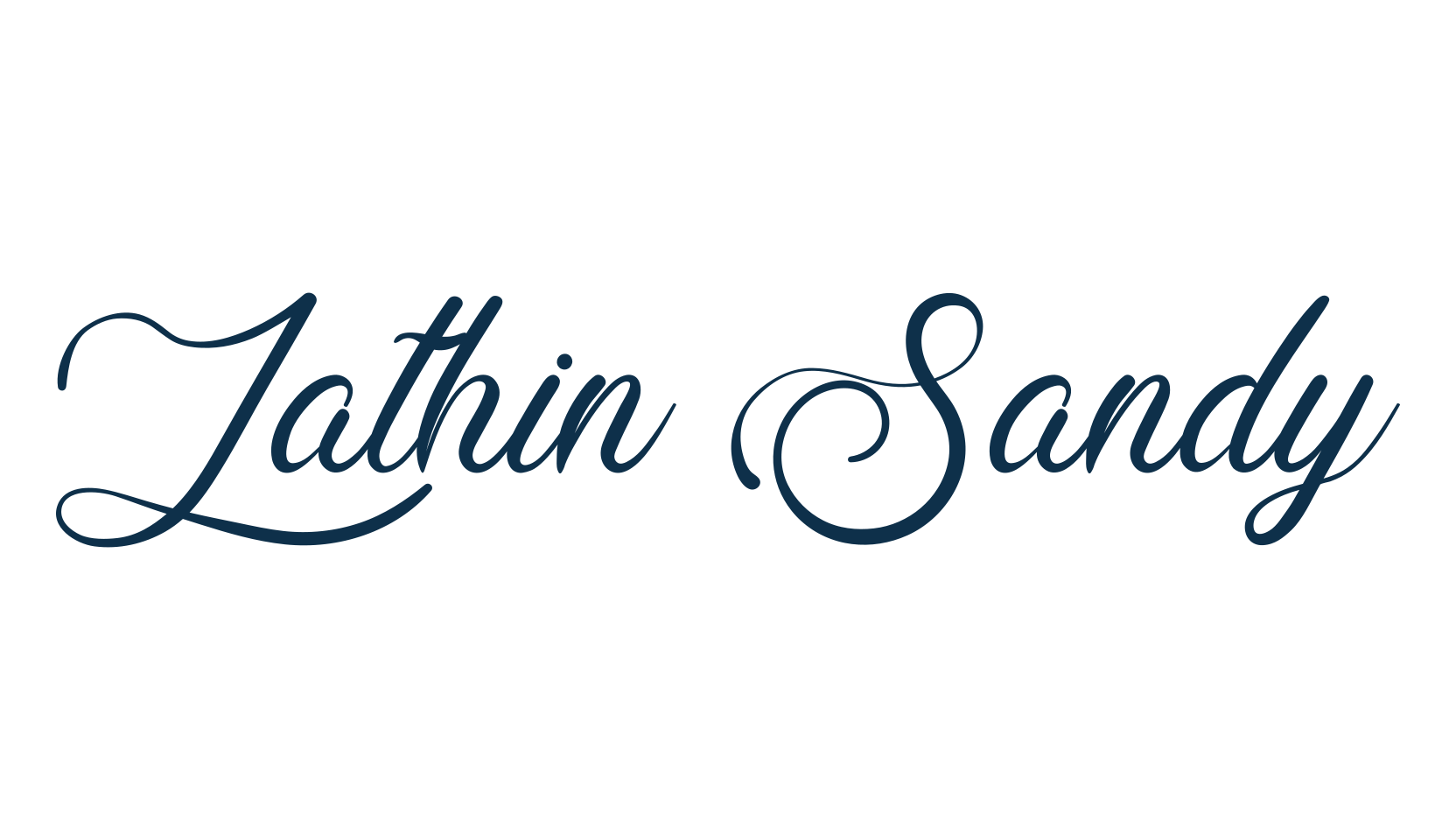 Lathin Sandy, script calligraphy fancy decorative font preview