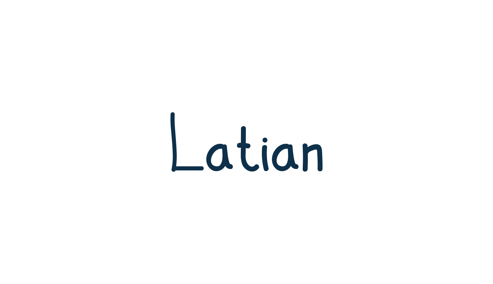 Latian, handwriting font preview
