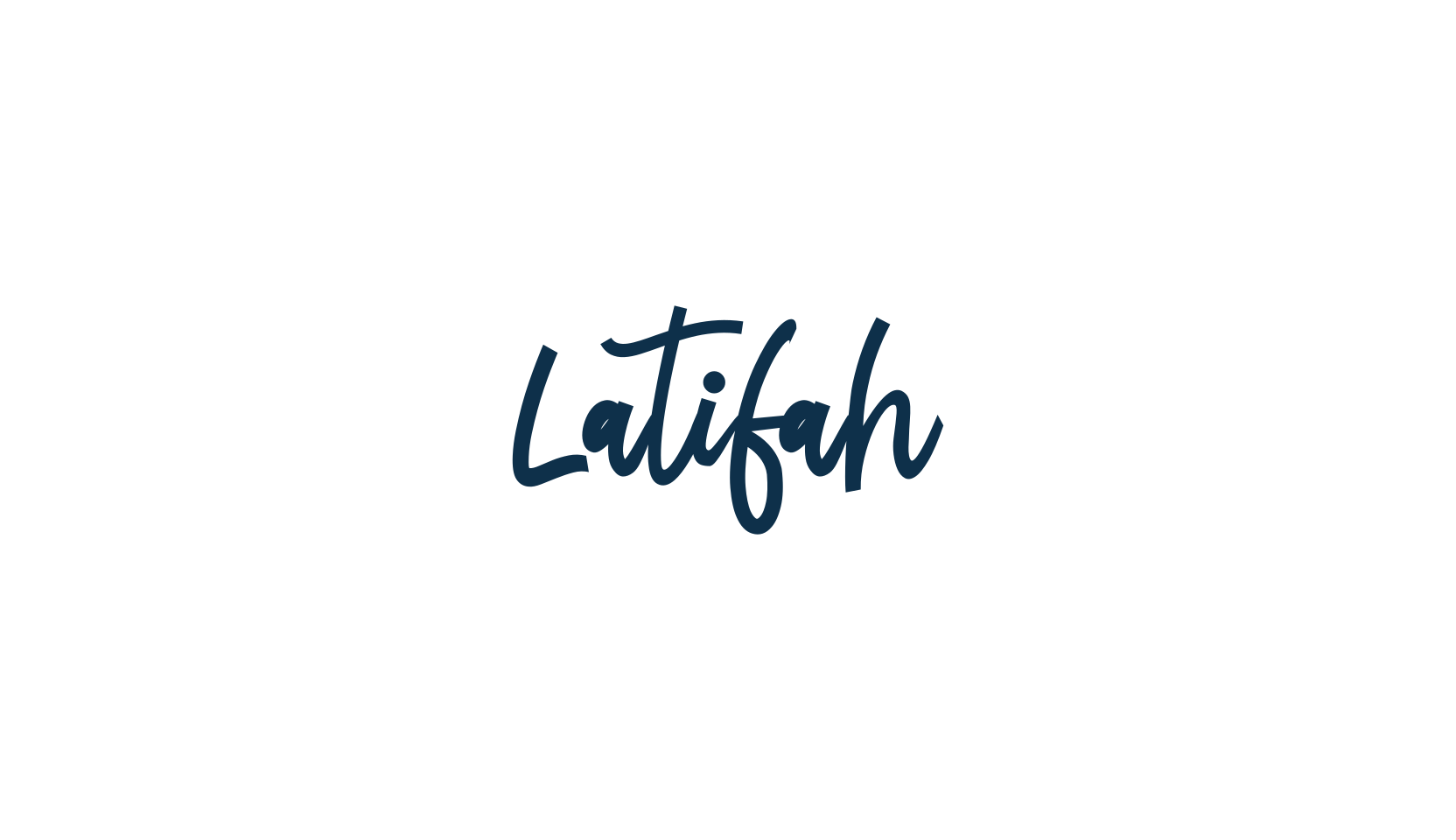 Latifah, script handwritten fancy decorative calligraphy font preview