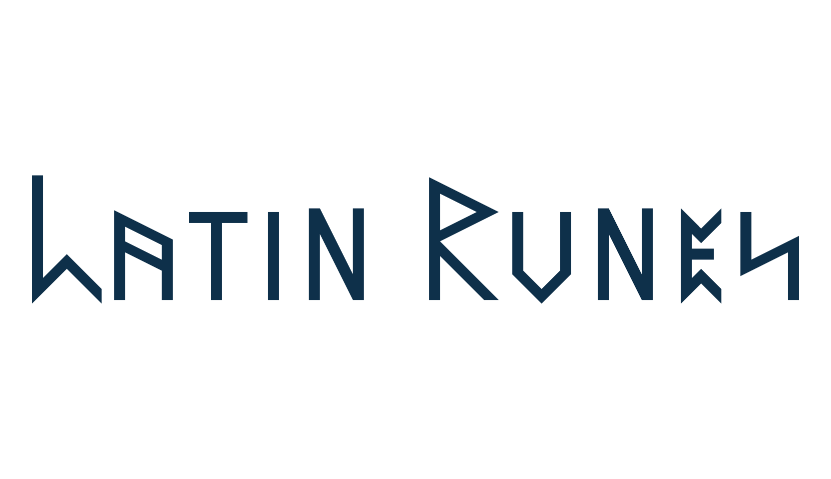 Latin Runes, fancy decorative font preview