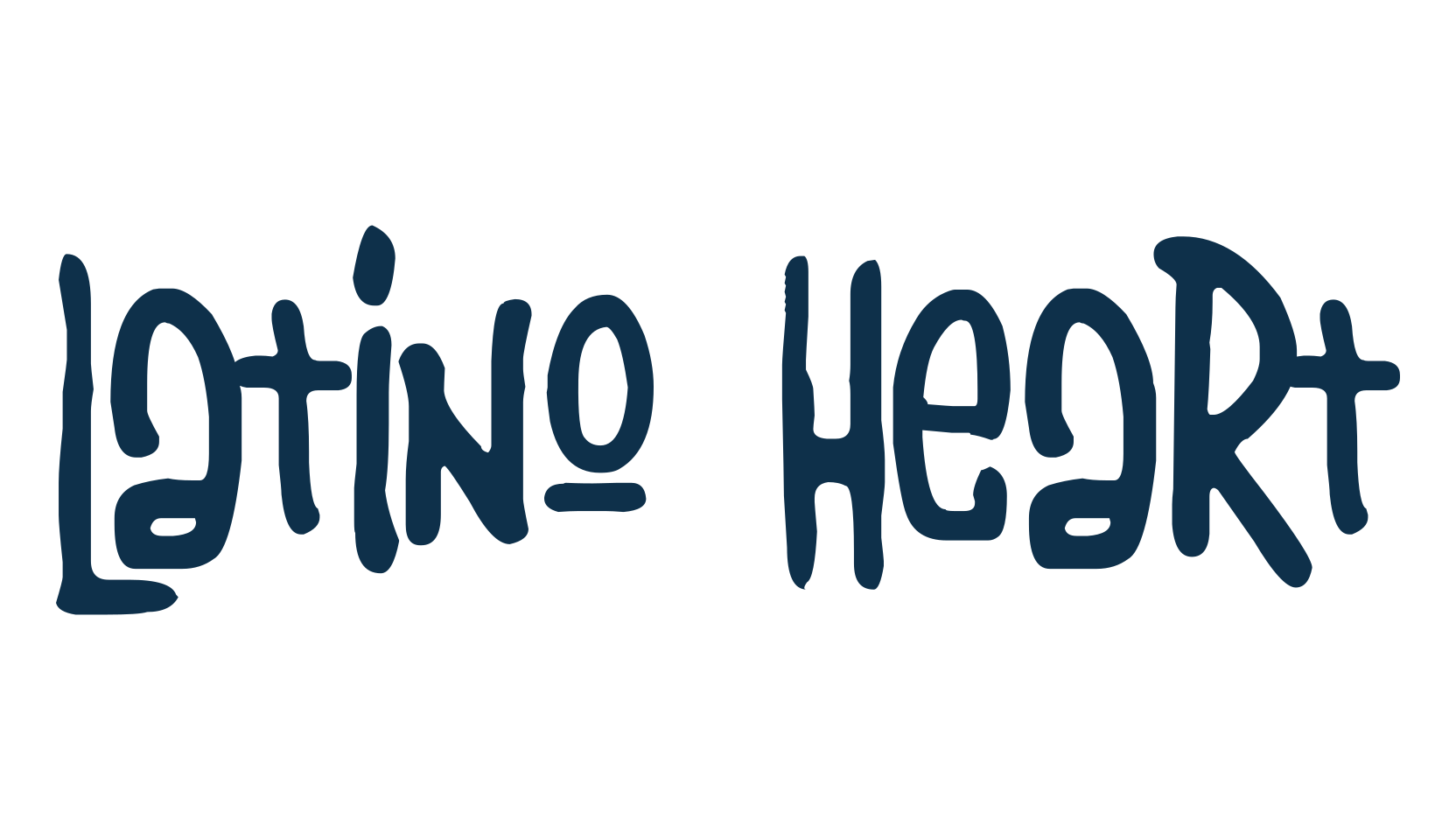 Latino Heart, cartoon font preview