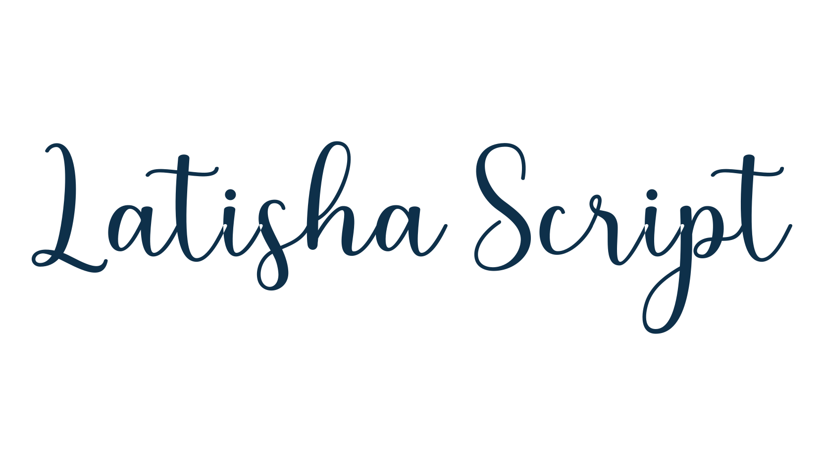 Latisha Script, script calligraphy fancy decorative font preview