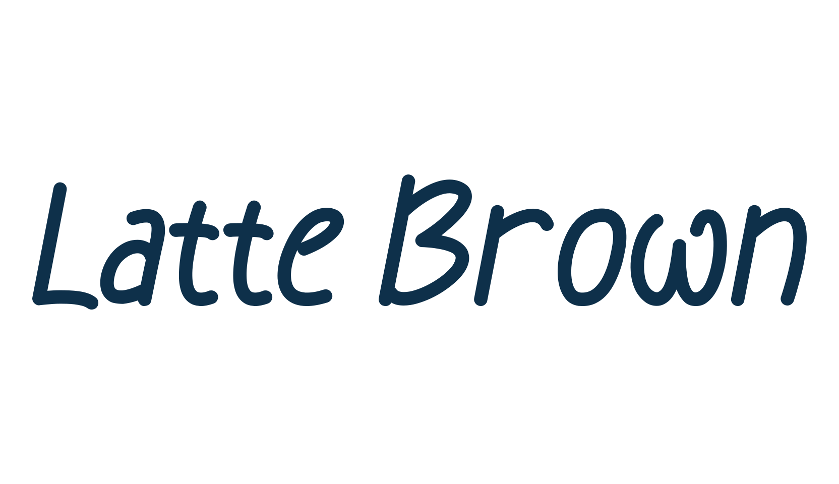 Latte Brown, fancy cartoon decorative comic font preview