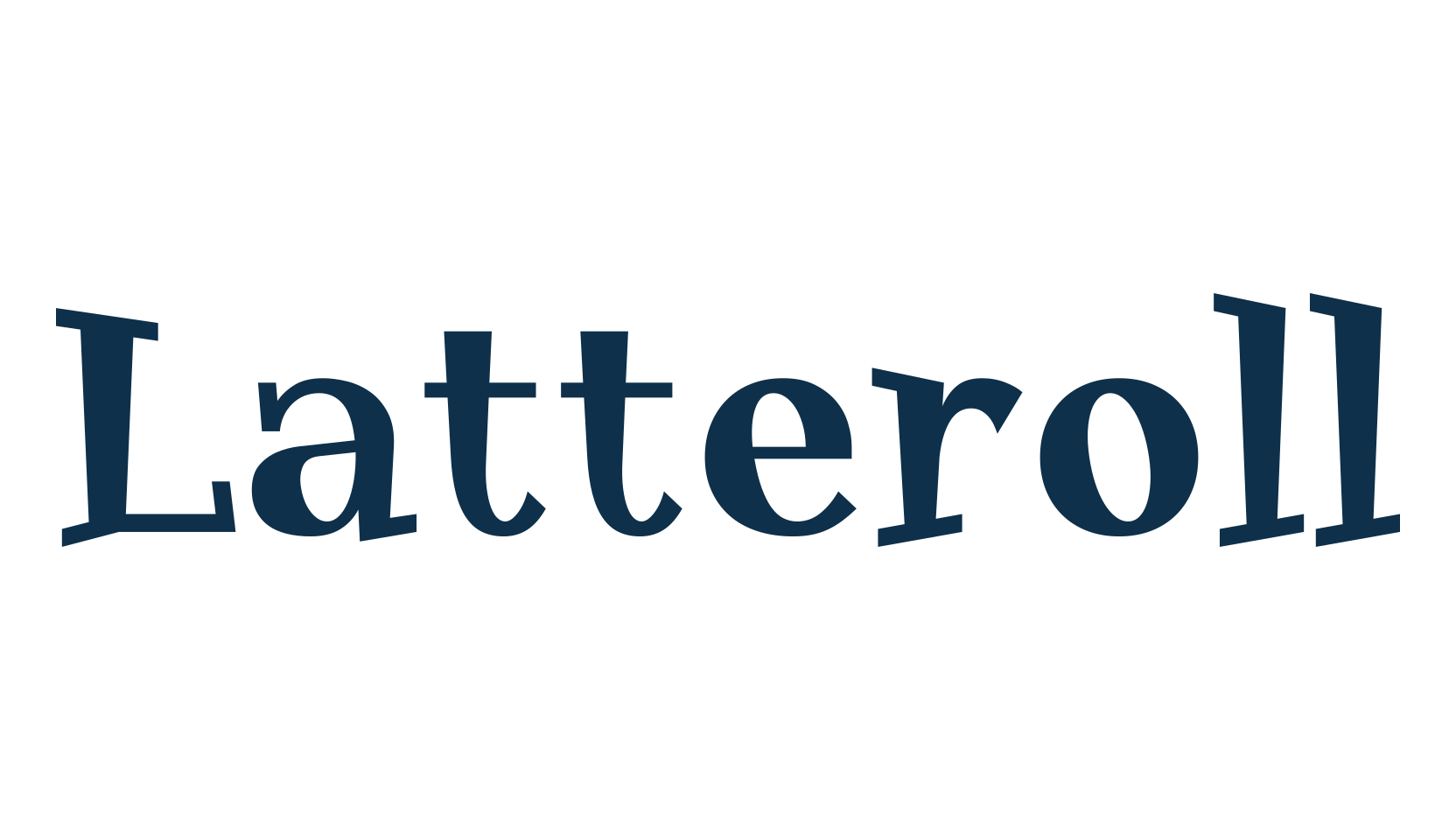 Latteroll, fancy cartoon decorative font preview