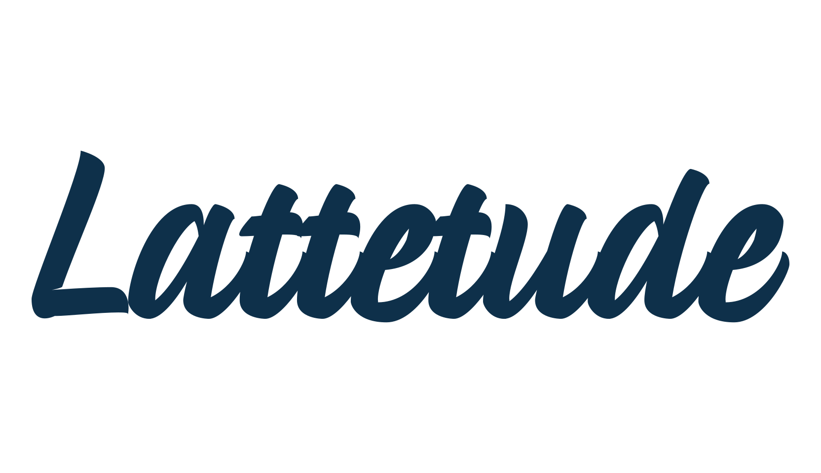 Lattetude, fancy decorative font preview
