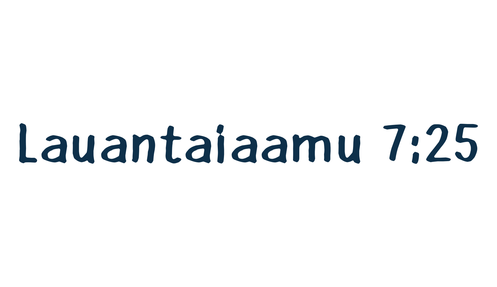 Lauantaiaamu 7:25, script handwritten fancy decorative calligraphy font preview