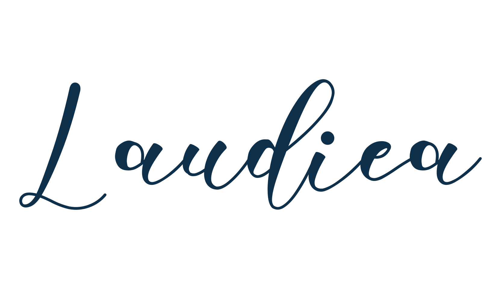 Laudiea, script calligraphy fancy decorative font preview
