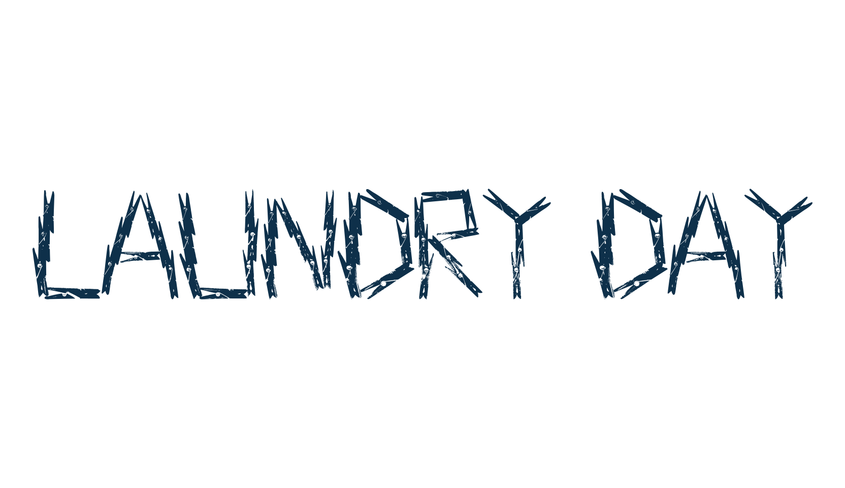 Laundry Day, fancy decorative font preview