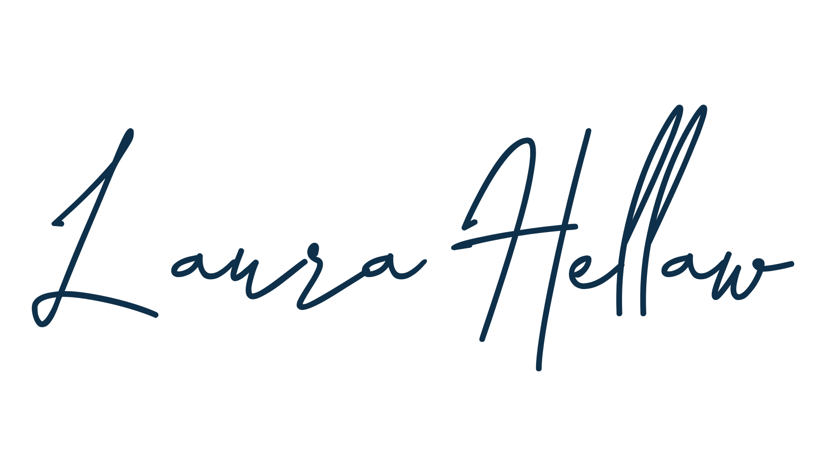 Laura Hellaw, handwriting font preview