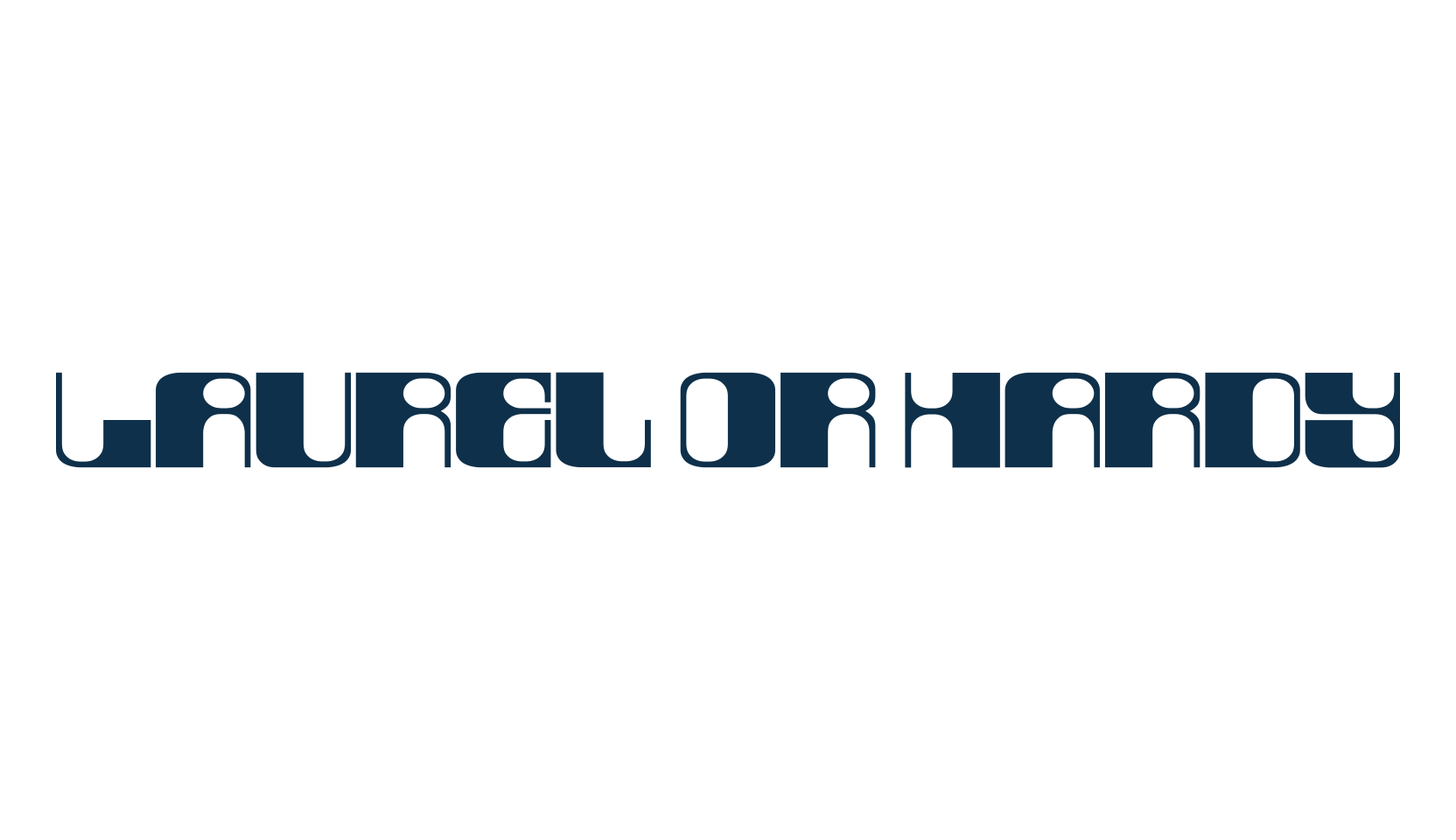 Laurel Or Hardy, groovy font preview