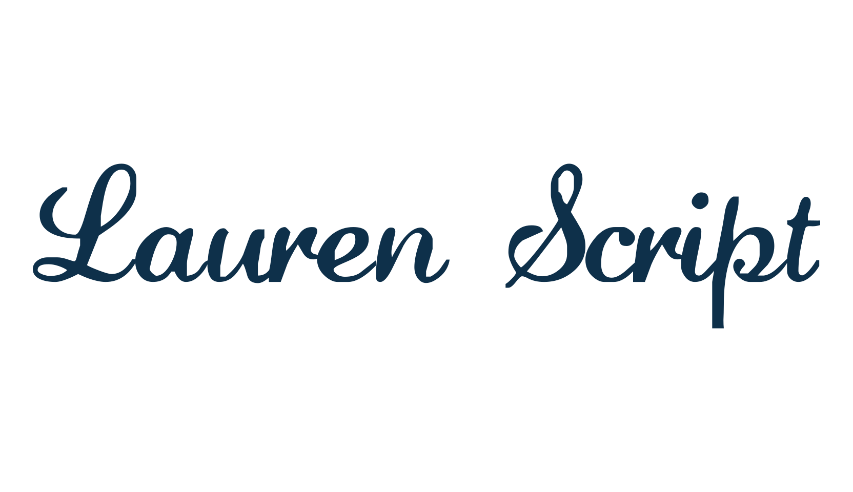 Lauren Script, calligraphy font preview