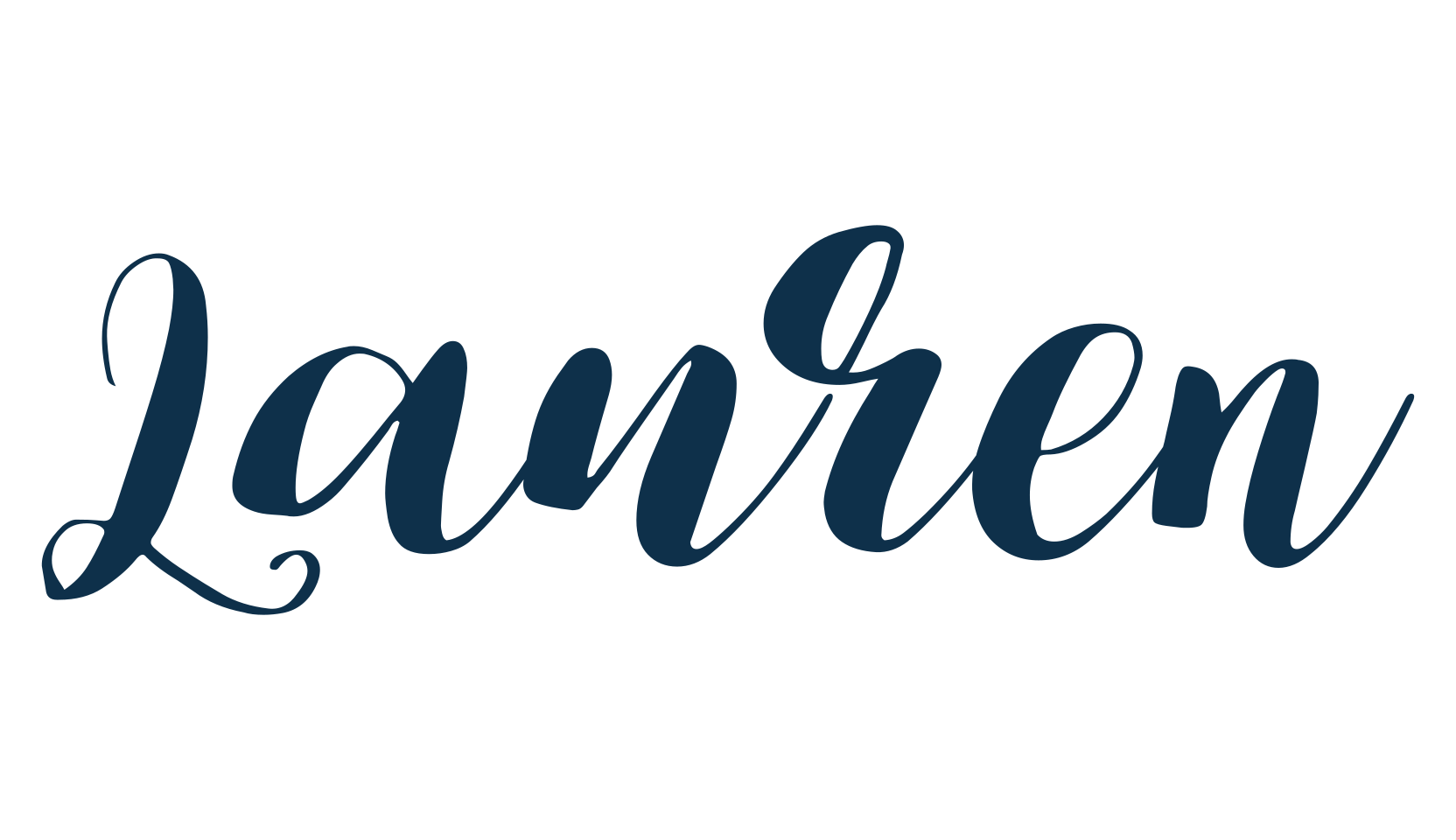 Lauren, script calligraphy fancy decorative font preview