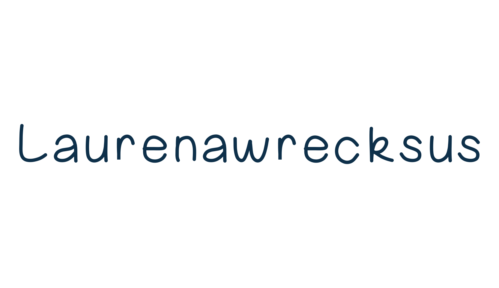 Laurenawrecksus, handwriting font preview